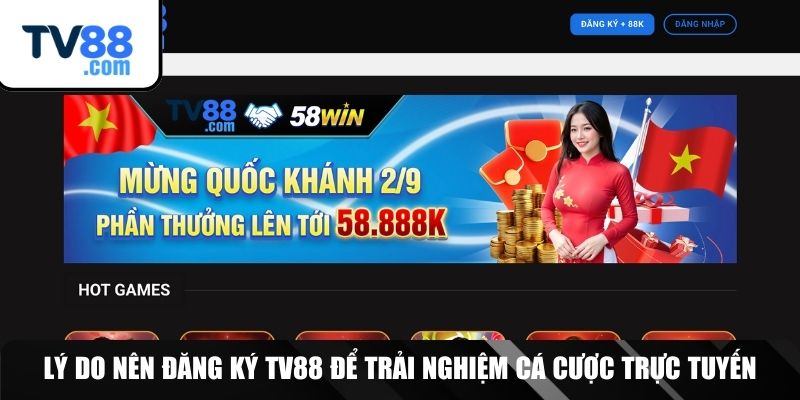 Tại sao nên bắt đầu cá cược online tại TV88