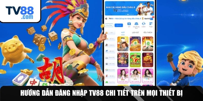Chi tiết từng bước đăng nhập vào TV88
